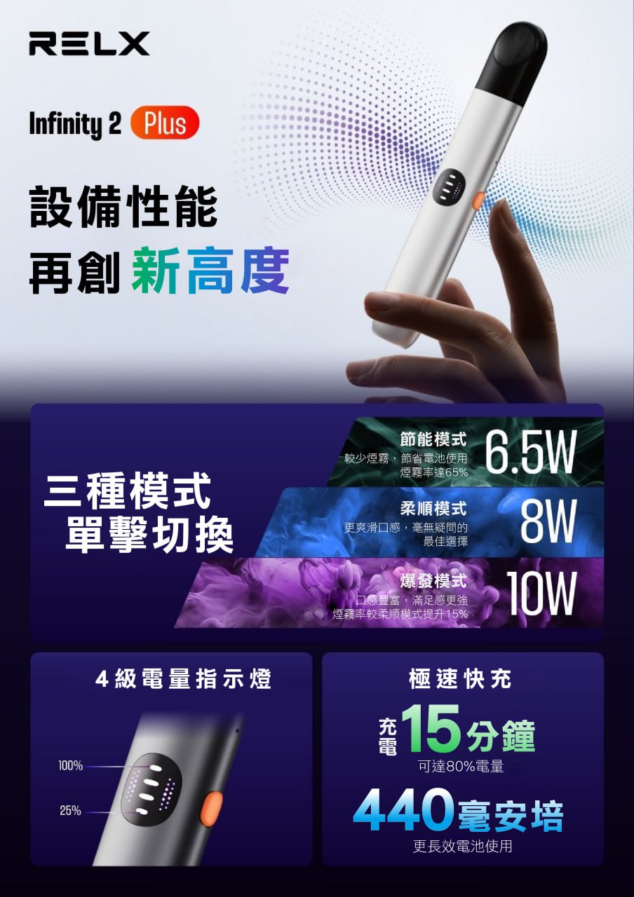 悅刻6代主機 RELX Infinity 2 無限六代煙桿 Infinity Pro 2 Relx6pro 通用四五代煙彈:圖片 3