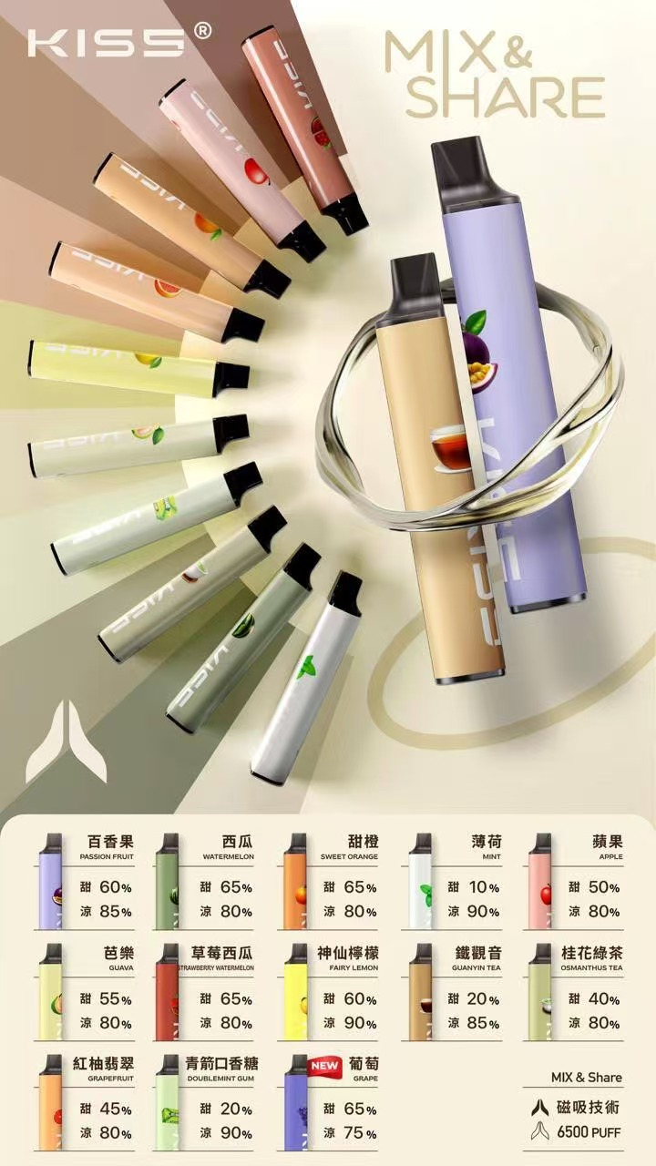 KISS一次性電子煙 6500口 kiss5 鎧斯5號拋棄式二合一磁吸款:圖片 2