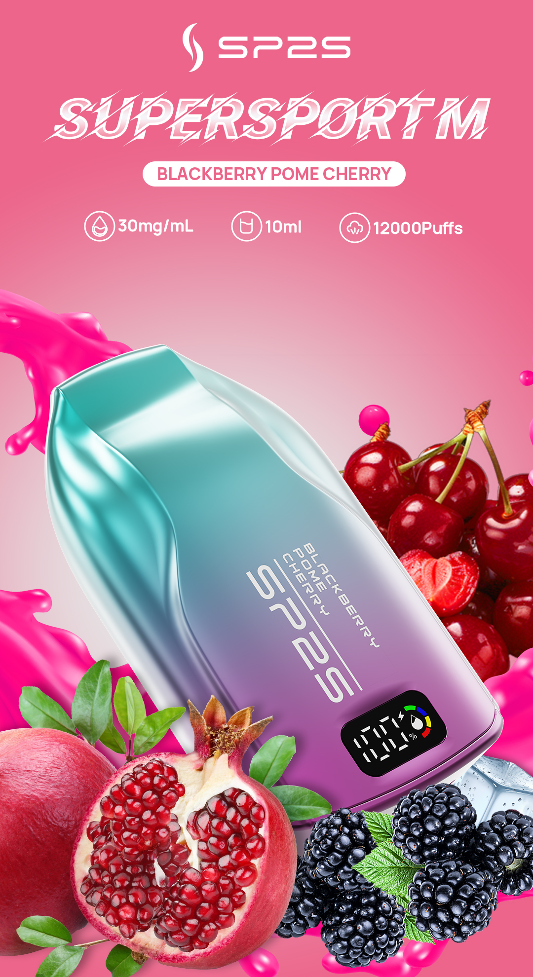 sp2s 思博瑞新品上市 拋棄式煙彈 Superspot M Sp2s一次性12000口:圖片 3