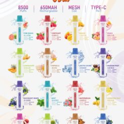 台灣現貨 MEHA魅嗨一次性 VBar小白條8500口 拋棄式電子煙